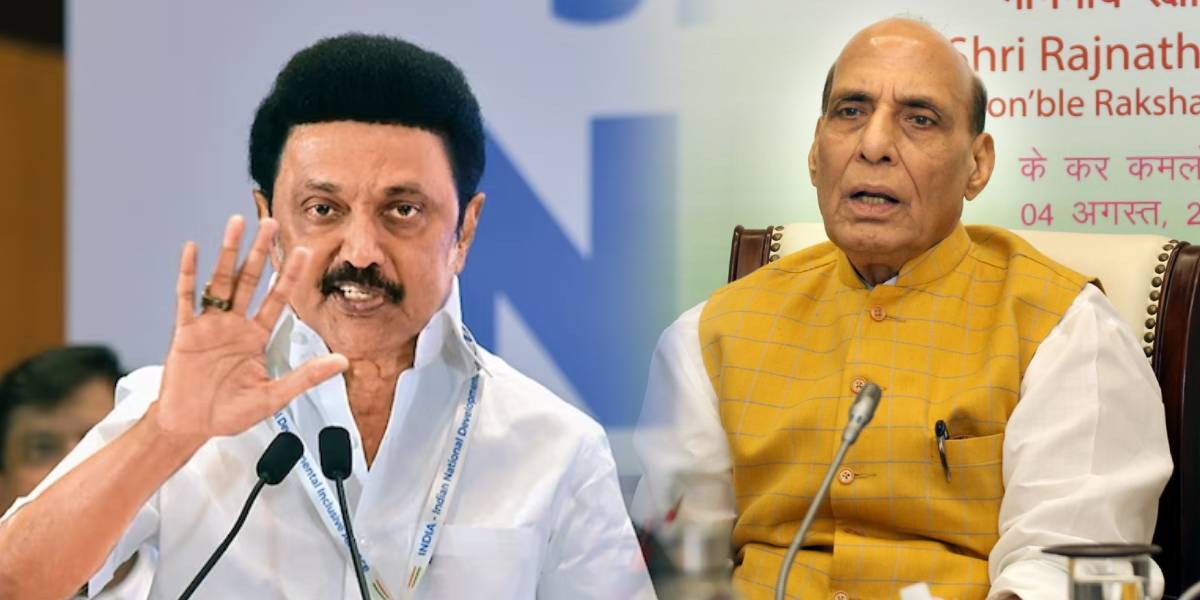 Tamilnadu CM MK Stalin - Union Minister Rajnath singh