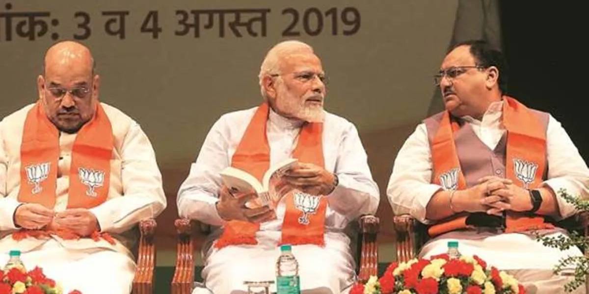 Union minister Amit shah - PM Modi - JP Nadda