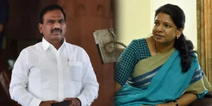 DMK MP A Rasa - DMK MP Kanimozhi