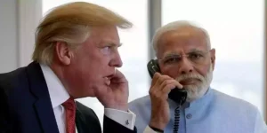 Trump phone call india pm modi image