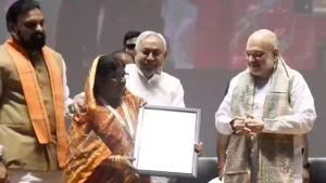 Nitish Kumar woman at event sparks row