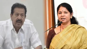Minister Ponmudi - DMK MP Kanimozhi