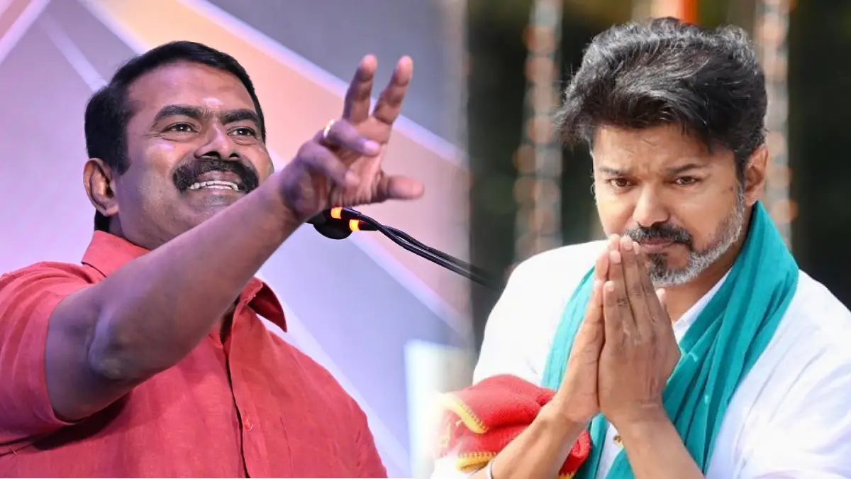 NTK Leader Seeman - TVK Leader Vijay