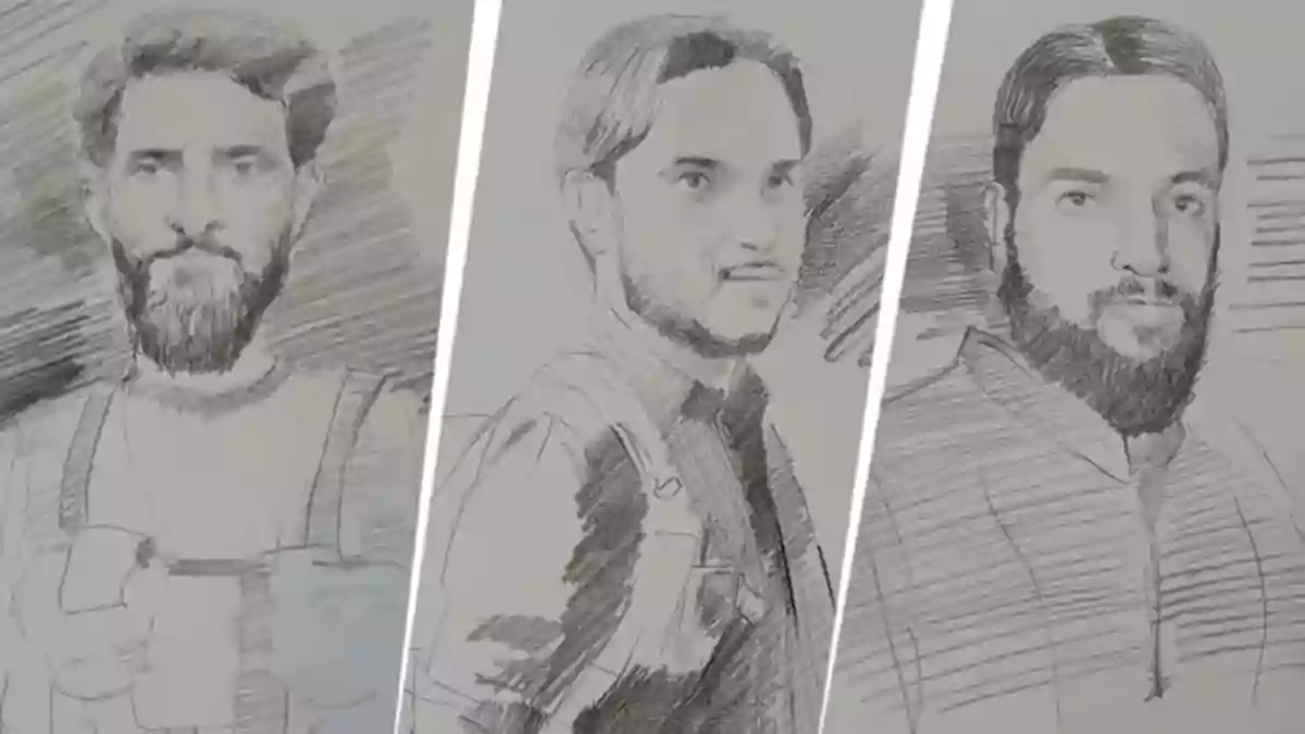 Sketches of terrorists