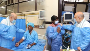 Union minister Amit shah visit Anantnag dt hospital