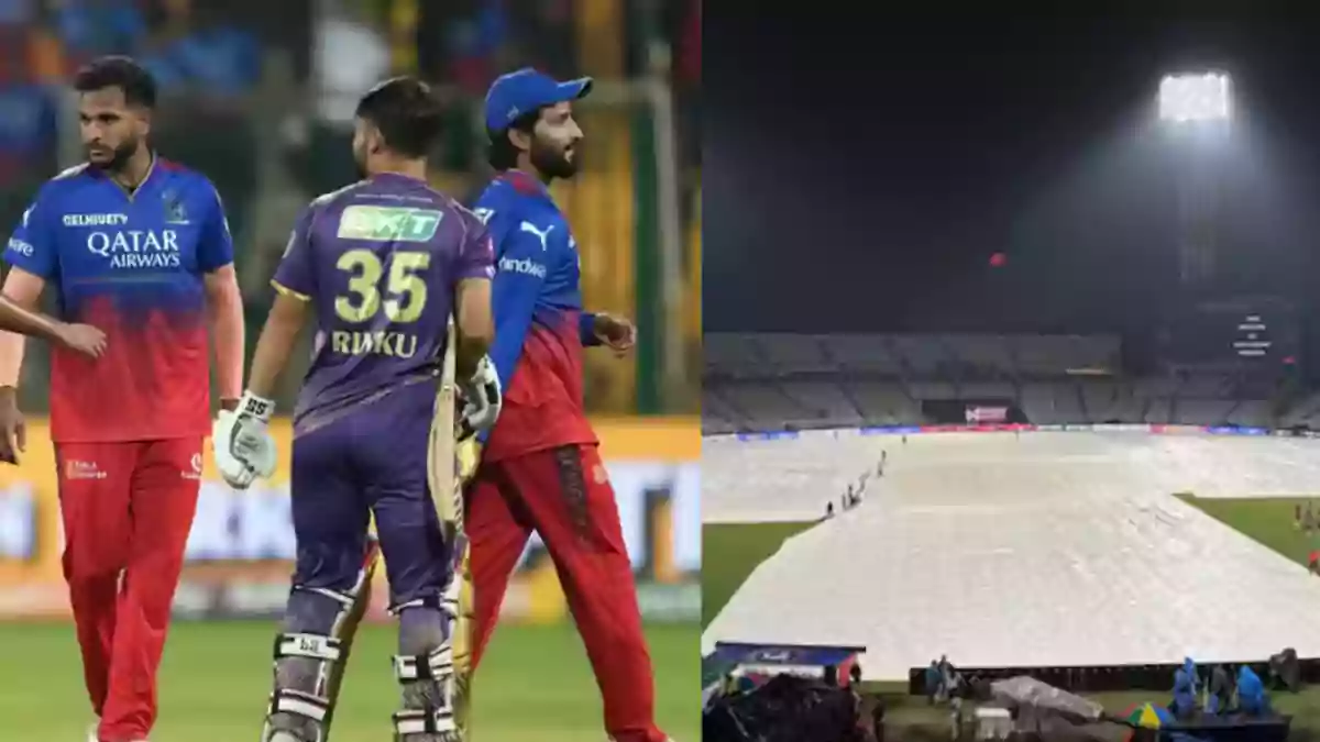 RCB vs KKR Chinnaswamy weather report