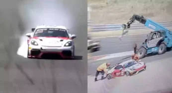 GT 4 கார் Race: ரேஸின்போது கார் டயர் வெடித்து விபத்து.! அஜித்துக்கு என்னாச்சு?