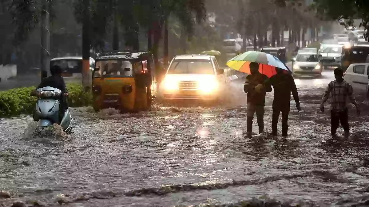 heavy rain