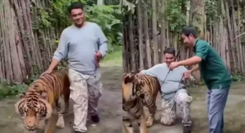 தாய்லாந்தில் இந்தியரை தாக்கிய புலி… வைரலாகும் ஷாக்கிங் வீடியோ.!