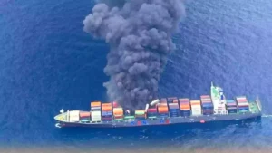 Cargo Ship Fire