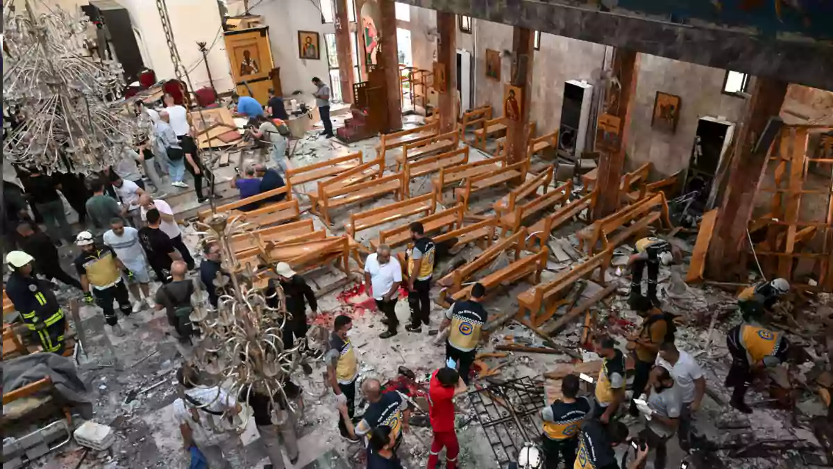 church in Syria's Damascus