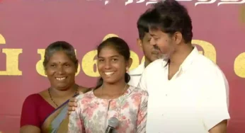 ஐஐடி-க்கு தேர்வான பழங்குடியின மாணவி.., 2 லட்சம் ஊக்கத்தொகை வழங்கி விஜய் பாராட்டு..!