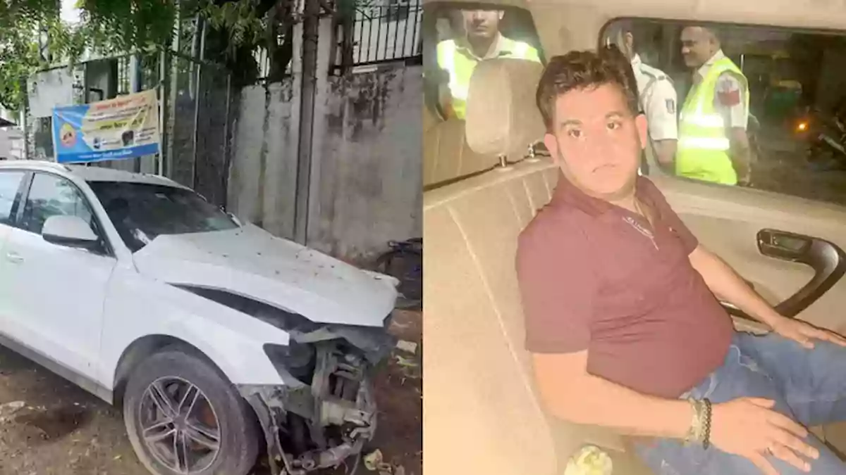 Drunk Audi Driver Runs