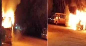 நெல்லை : 10-ம் வகுப்பு மாணவன் தற்கொலை.. 2 பேருந்துகளுக்கு தீ வைப்பு!