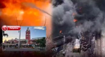 திருவள்ளூர் அருகே சரக்கு ரயில் தீ விபத்து – உதவி எண்கள் அறிவிப்பு.!