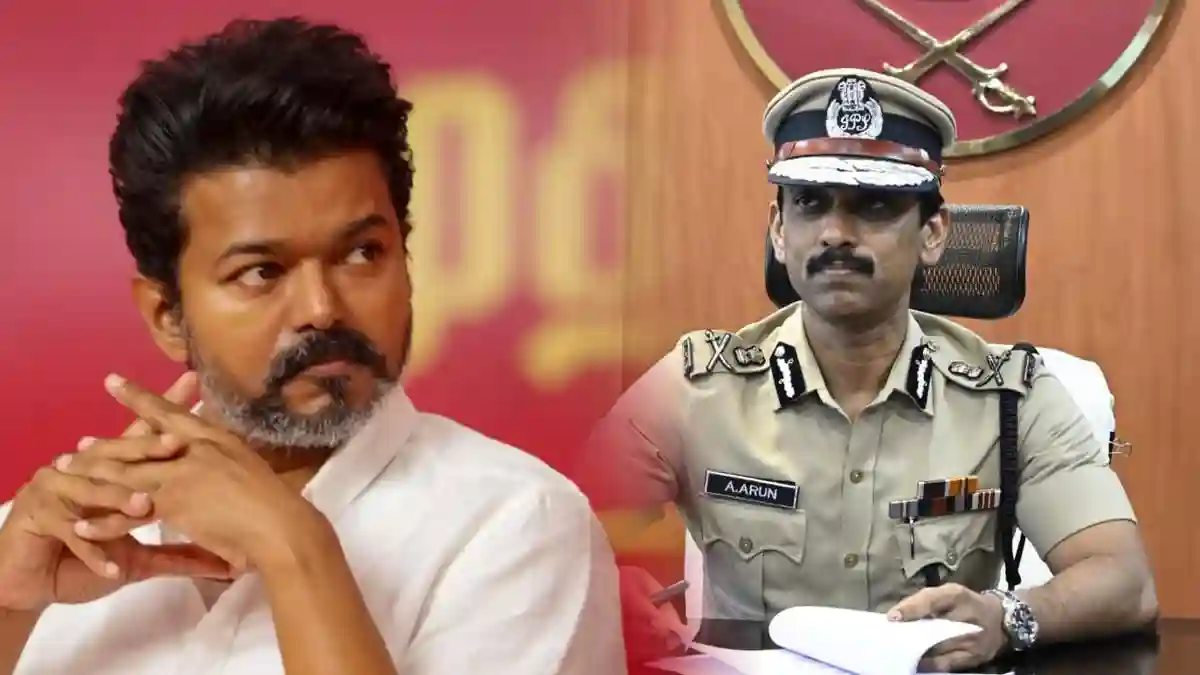 chennai commissioner arun about tvk