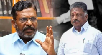 பாஜக கூட்டணியில் இருந்து விலகிய ஓபிஎஸ்க்கு நல்ல காலம் பிறந்திருக்கிறது – திருமாவளவன்!